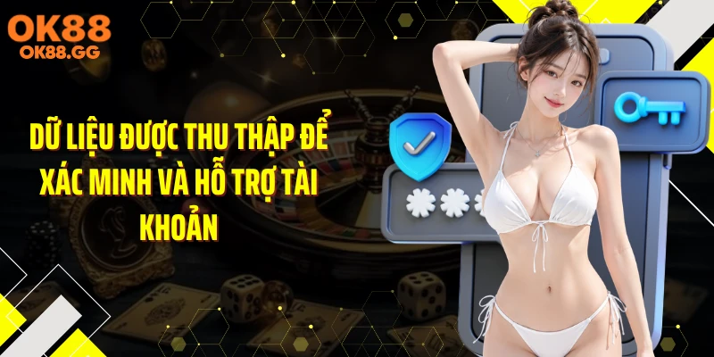 Dữ liệu được thu thập để xác minh và hỗ trợ tài khoản