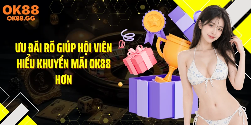 Ưu đãi rõ giúp hội viên hiểu khuyến mãi OK88 hơn